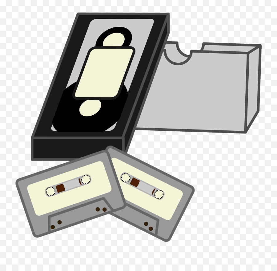 Video Tape And Cassette Tapes Clipart - Portable Emoji,Cassette Tape Emoji