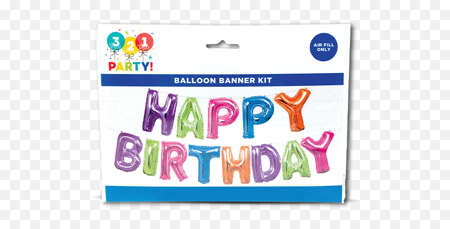 Party - Happy Birthday Balloon Banner Kit Dollar General Emoji,Emojis Party Invitation For Boys