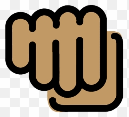 Oncoming Fist Emoji Clipart - Language,Fist Drawing Emoticon