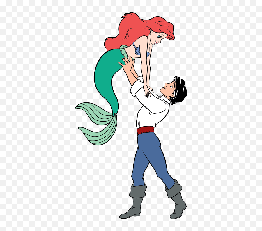 Ariel The Little Mermaid - Ariel As A Mermaid With Eric Emoji,Tazmanian Devil Cartoon Emojis