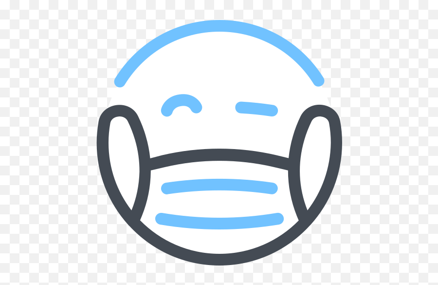 Mask Emoji Icon In Pastel Style - Mask Heart,Car With A Box With A Mask Emoji