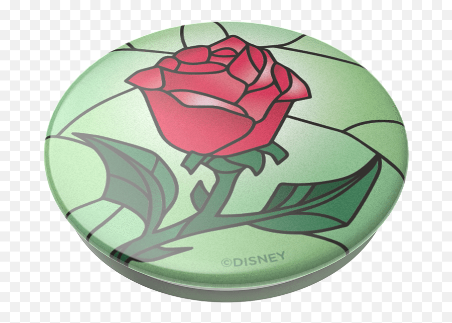 Beauty And The Beast Stained Glass Rose - Popsockets Emoji,What Emotion Does Beauty And The Beast Song Share