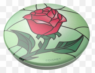 Beauty And The Beast Stained Glass Rose - Popsockets Emoji,What Emotion Does Beauty And The Beast Song Share