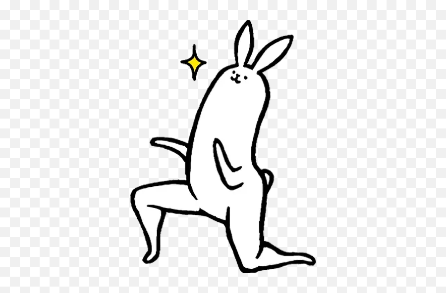 Rabbit Doodle 02 Whatsapp Stickers - Stickers Cloud Emoji,Kakao Emoticons Weird