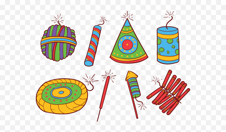 Cracker Vector Art Icons And Graphics For Free Download - Diwali Crackers Drawing For Kids Emoji,Emojis Happu Png
