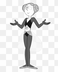 Pink Pearl - Steven Universe Pink Pearl Color Swap Emoji,Original Comic Cant Express Emotion White Hair