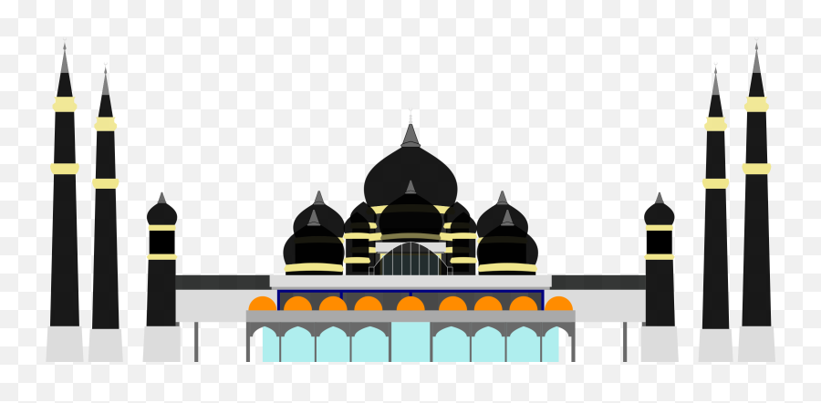Mosque Png Free Download - Vector Masjid Berwarna Png Emoji,Masjid Emoji