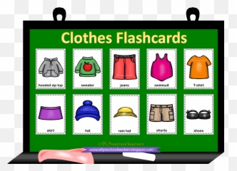 Eslefl Preschool Teachers Clothes Theme For Kindergarten - Clothes Flashcards For Pre School Emoji,Flashcards Emotions Francais
