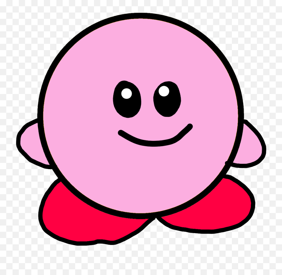 Pink Puff Ball Is Look Like Kirby Belongs To Nintendo 1992 Emoji,Emoticon Looking Back