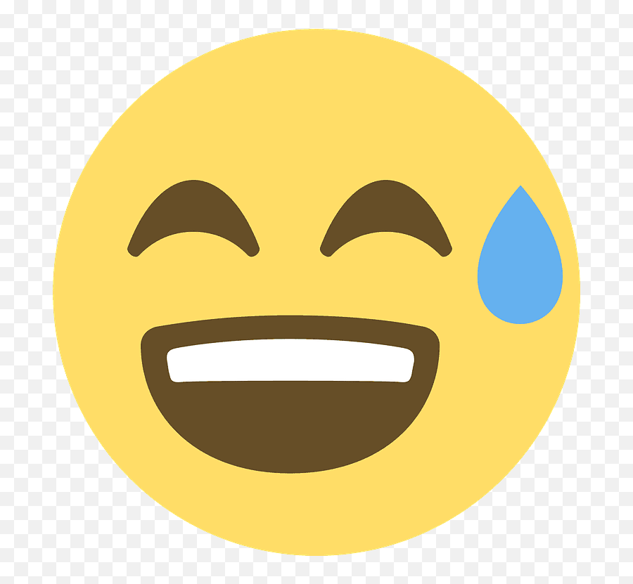 Face With Cold Sweat - Transparent Sweaty Emoji Png,Sweating Emoji