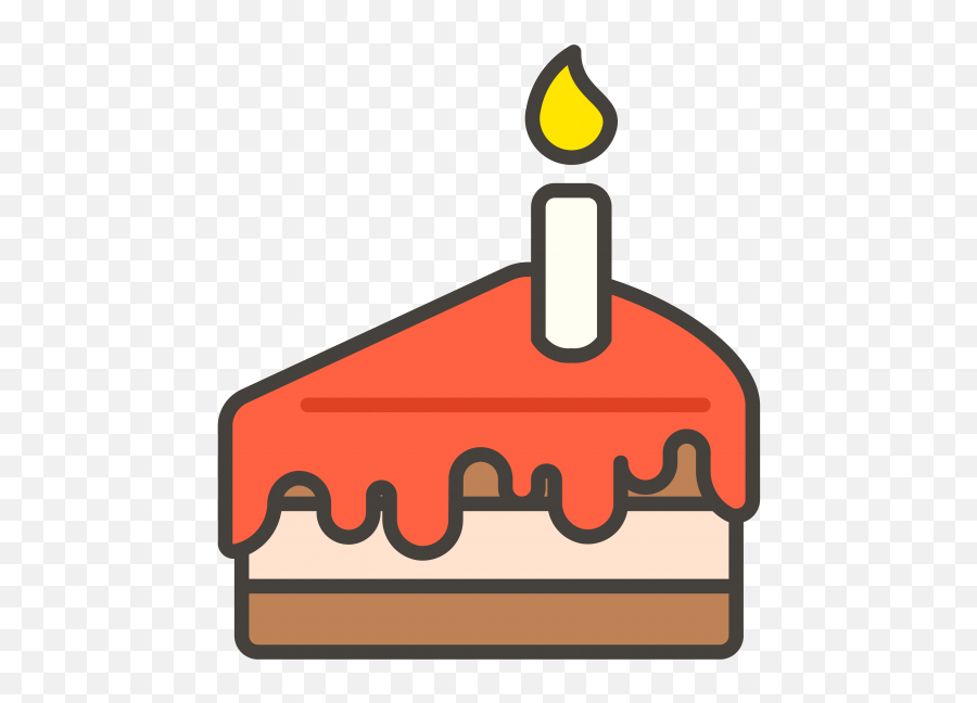Cake With Candle Emoji Icon Png Transparent Emoji,Puddiing Emoji
