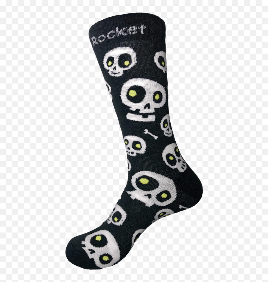 Skull Socks Emoji,Black And White Rocket Emoji