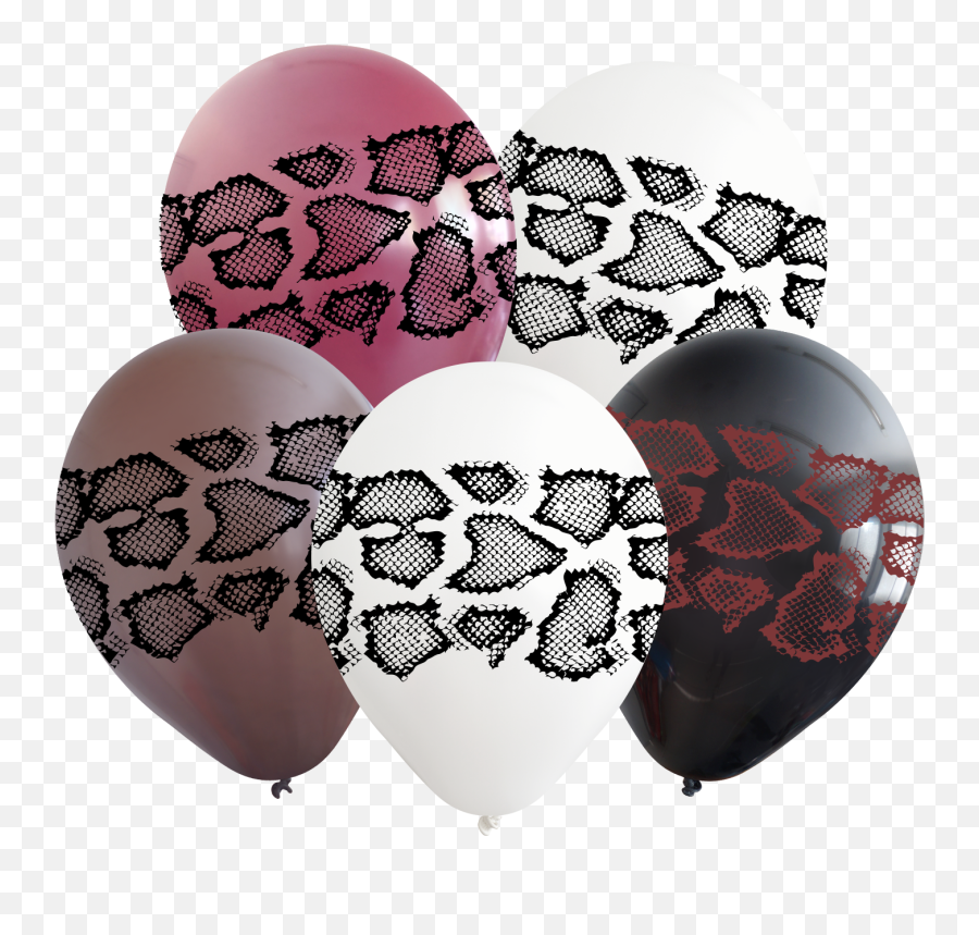 12 Assorted Snake 4 Side Print Latex Balloons 25 Per Bag Emoji,Jewish Parrot Emoji