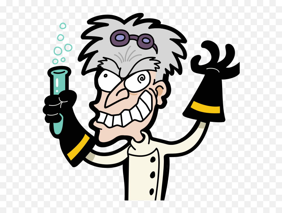 Cartoon - Mad Scientist No Background Emoji,Mad Scientist Emoji