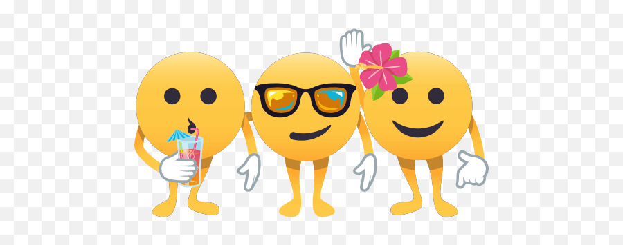 Bonding Summer Fun Gif - Happy Emoji,Coolio Emoji