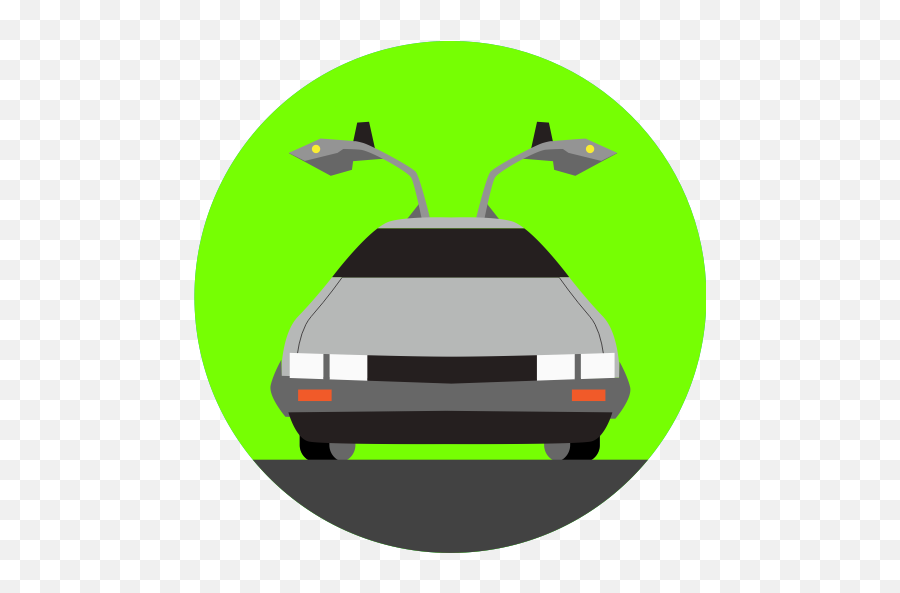 Clip Art - Back To Futire Icons Emoji,Delorean Emoticon