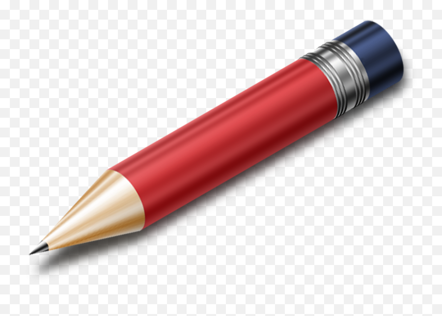 Download Hd Pencil Red - Pencil Icon Transparent Png Image Pencil Icon Emoji,Pencil Emoji