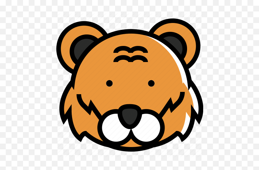 Animal Chinese Face Of Tiger Year Zodiac Icon - Download On Iconfinder Happy Emoji,Mokey Emoji