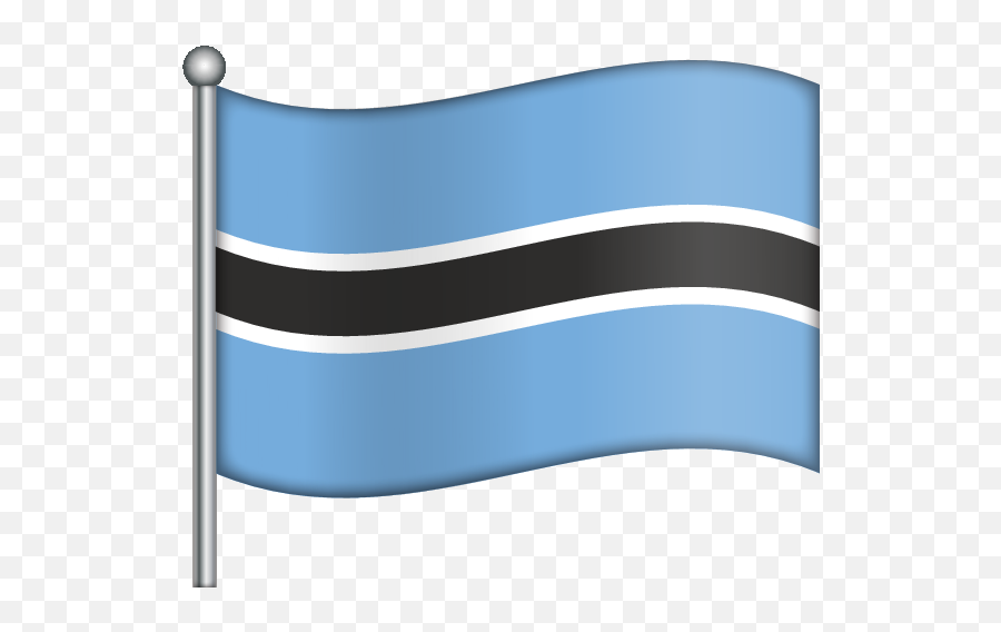 Botswana Flag Emoji - Vertical,Botswana Flag Emoji
