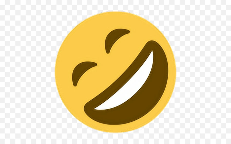 Happy Rofl Sideways Tilt Laugh Sticker By Chloe - Laugh Emoji No Tears,Laughing Emoticon Face