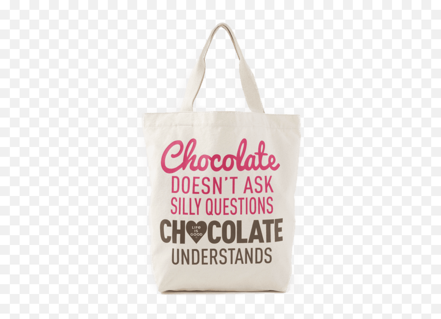 Chocolate Understands Simplicity Tote - Stylish Emoji,Emoji Canvas Bag
