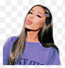 Trending Ariana - Ariana Grande Hairstyles With Bobby Pins Emoji,Ariana Grande Cloud Emoji Dolman