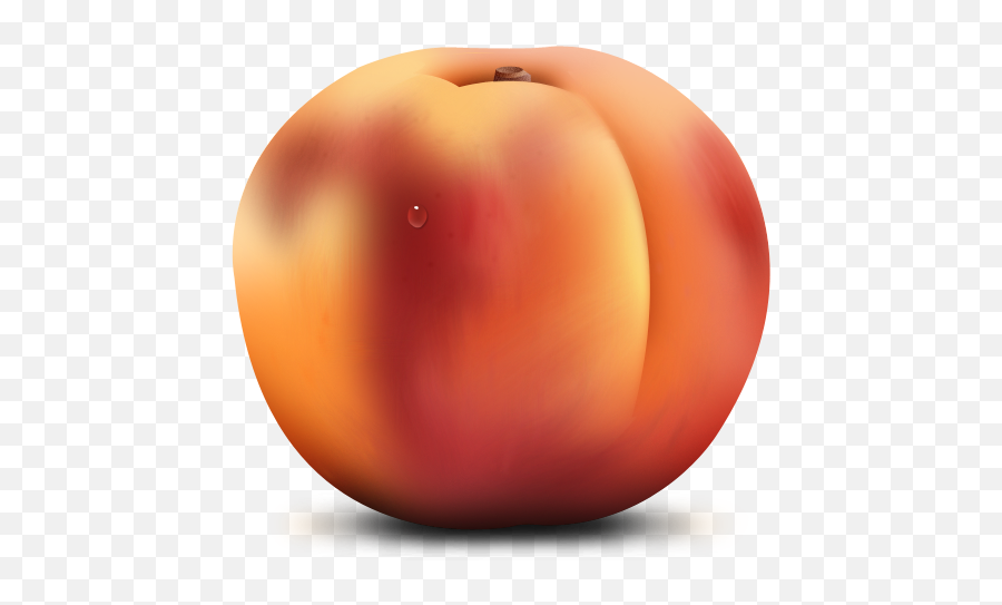 Peach Clip Art 2 - Clipartix Peach Icon Emoji,Peach Emoji Transparent Background