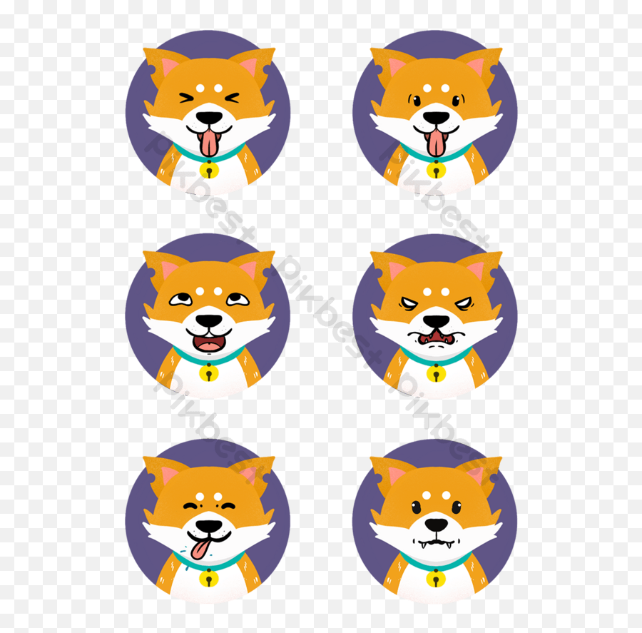Cute Dog Emoji Pack Vector - Happy,Shortcuts For Emoticons Dog