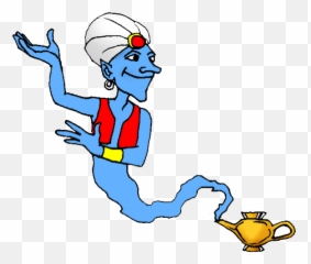 Aladdin Black And White - Clipart Genie Emoji,Genie Lamp Emoji