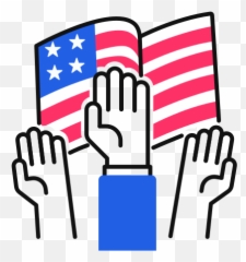 Raise Hands Free Icon Of Us Election 2020 Illustrations - American White House Icon Emoji,Emoticons Raise Your Hand