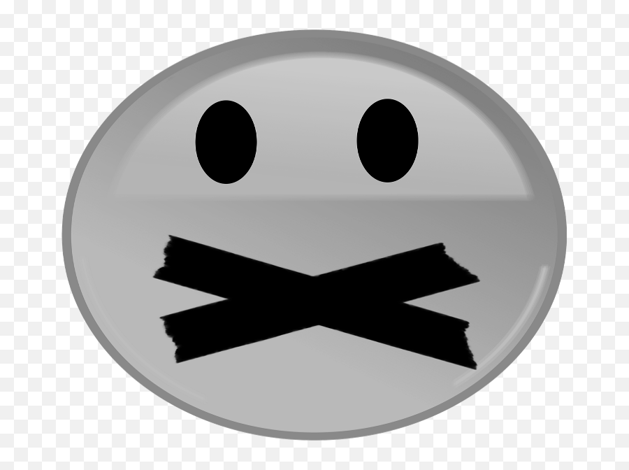 Chris Tidmarsh - Silence Emoji,Florida Emoticon Black