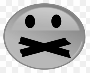 Chris Tidmarsh - Silence Emoji,Florida Emoticon Black