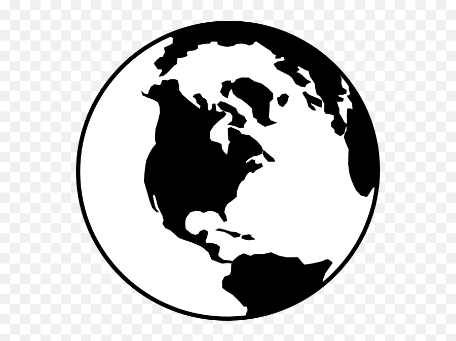 Vision Clipart Globe World Vision Globe World Transparent - Transparent Earth Black And White Emoji,Blurry Eyes Emoji