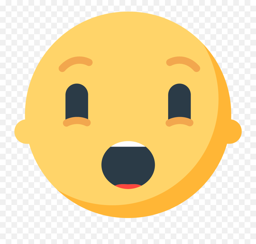 Hushed Face Emoji Clipart Free Download Transparent Png - Emoji,Surprised Face Emoji