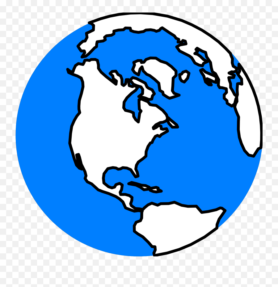 Blue Earth Icon 200 Svg Vector Blue Earth Icon 200 Clip Art - Vector Earth Logo Png Emoji,Earth Emoticon Png