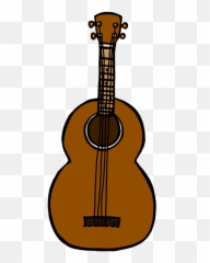 Ukulele Clipart Black And White - Clipart Ukulele Png Emoji,Ukulele Anime Emojis