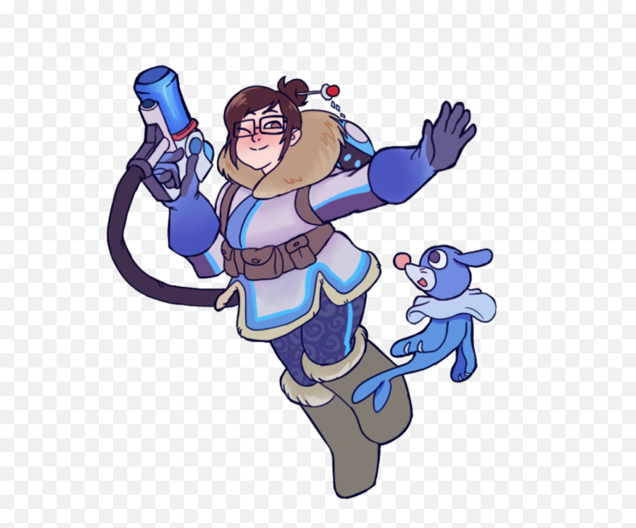 Mei And Popplio - Mei Overwatch Png Emoji,Popplio Emotion Comic