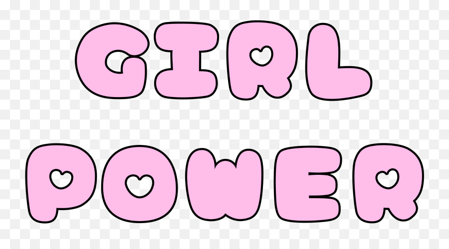 Girl Power Text Girlpower Pink Sticker By Inkstardust - Pink Text Girl Emoji,Girl Power Emoji