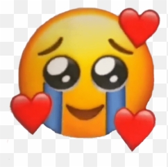 Chorando Alegre Emoji,Anime Heart Emoticon