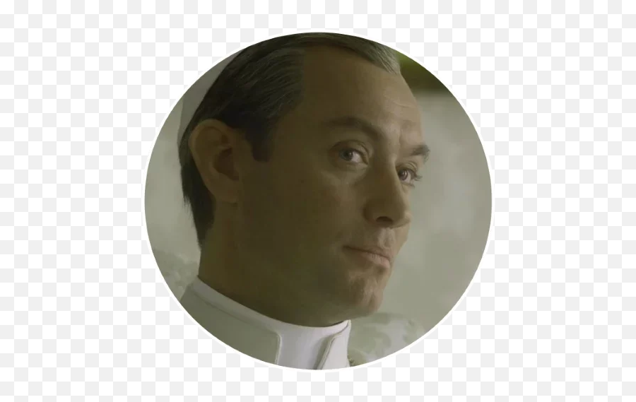 Telegram Sticker From The Young Pope Pack Emoji,Raided Eybrow Emoji