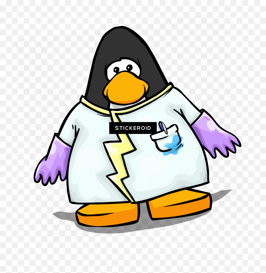 Scientist Hd Clipart - Black Club Penguin Outfit Emoji,Mad Scientist Emoji