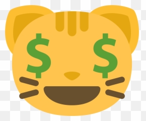 Free Emoji Cat Face Dollar Png With - Happy,Dollar Face Emoji