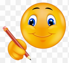 Smiley Emoticon Clip Art - Smiley Writing Emoji,Excited Emoticon