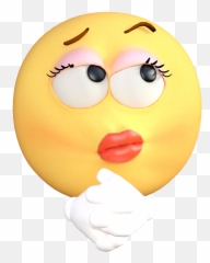 Emoticon Emoji Thoughtful - Emoticones Con Frases,Emoji Pensativo Png