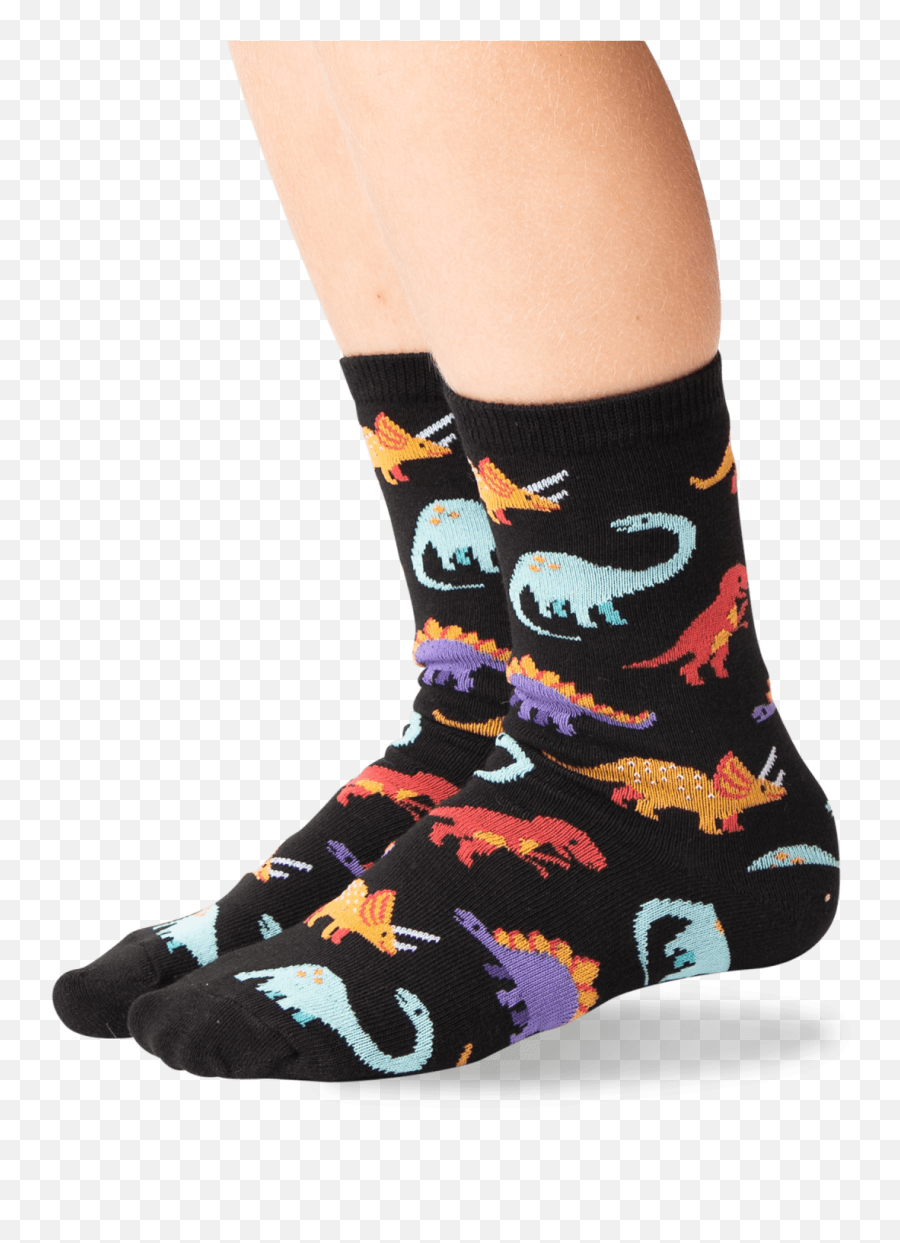 Kidu0027s Dinosaur Crew Socks U2013 Hotsox - For Teen Emoji,Dinosaur Emoji