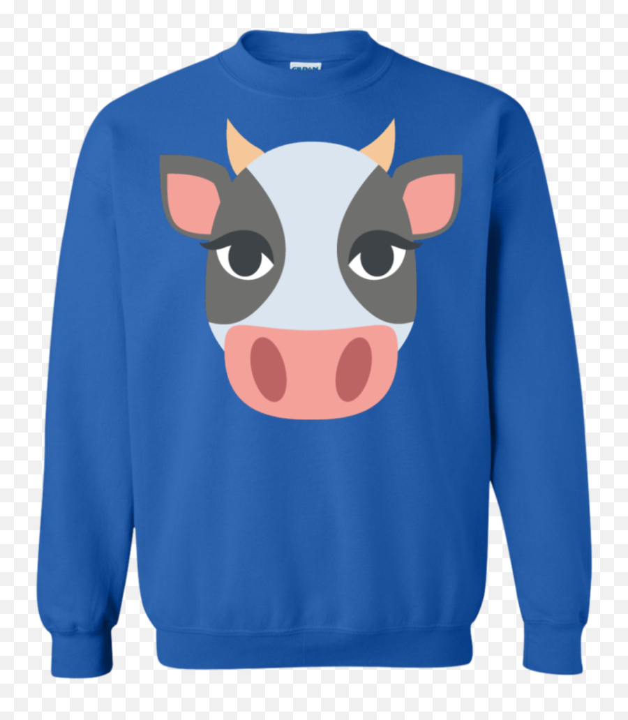Cow Face Emoji Sweatshirt,Woke Thinking Emoji