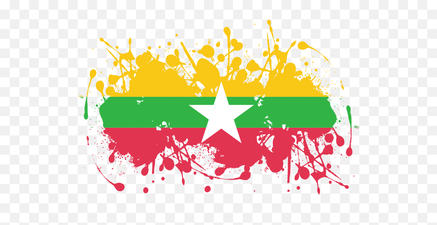 Myanmar Flag Ink Splatter Myanmar Flag Ink Splatter Flag - Flag Emoji,Emotions Matthew West