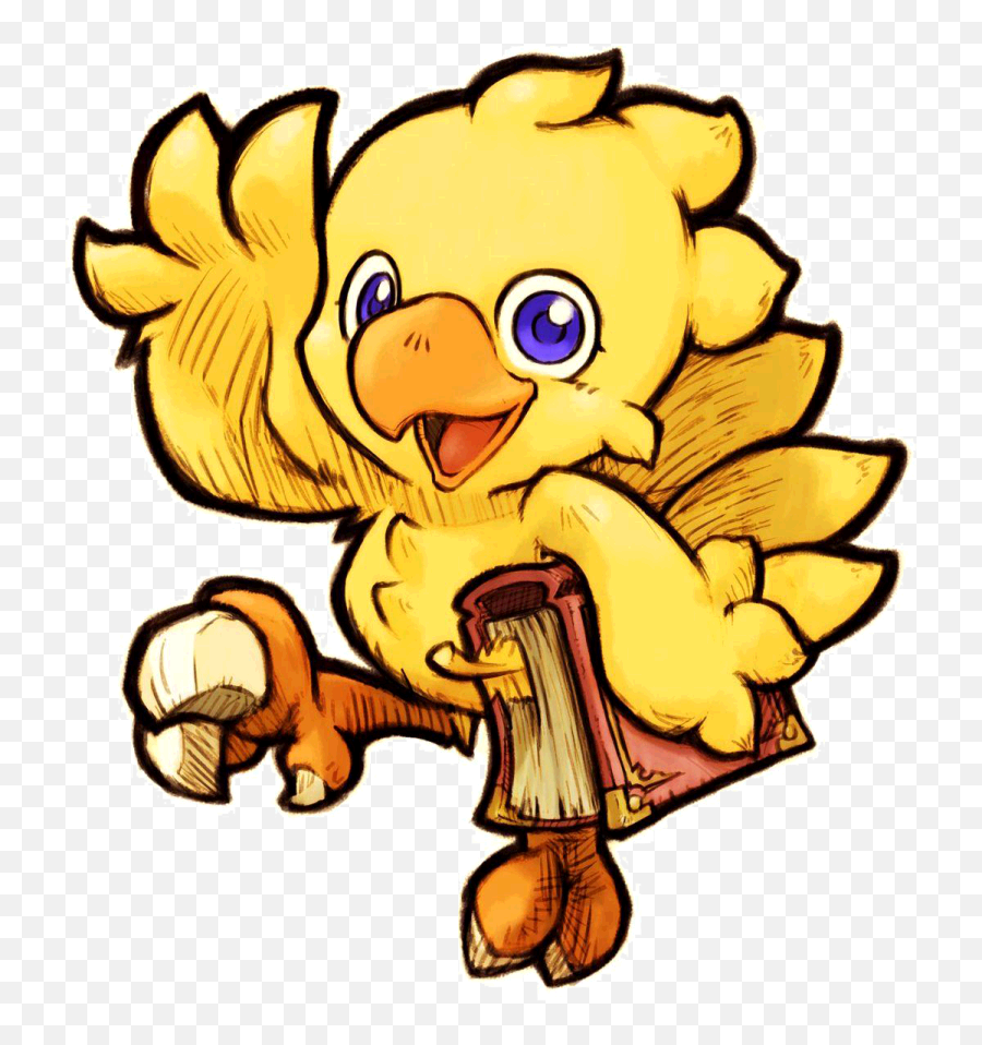 Dessin Chocobo Final Fantasy - Final Fantasy Chocobo Png Emoji,Chocobo Emoji