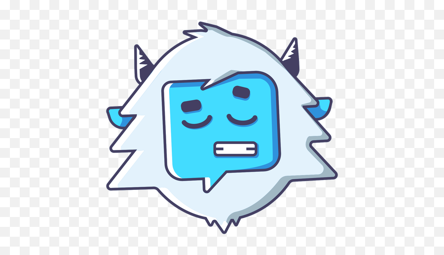 Yeti Worried Emoji - Transparent Png U0026 Svg Vector File Yeti Emoji,Worried Emoticon
