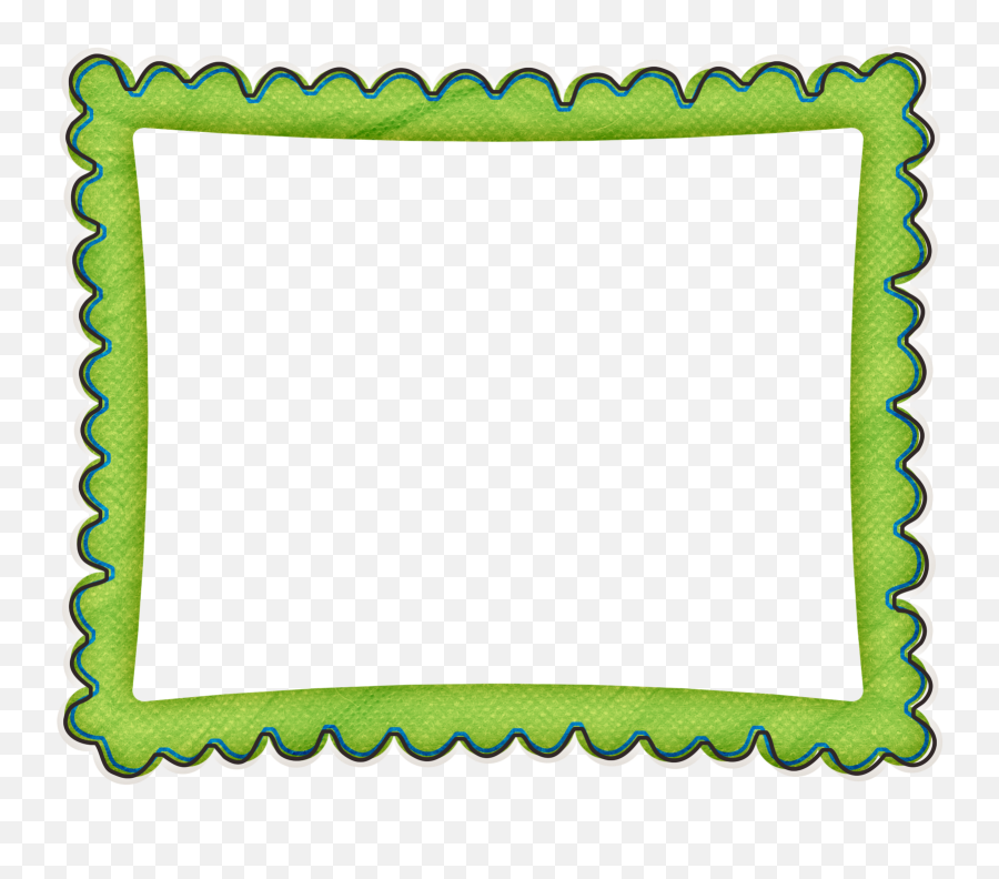 Wavy Border Free Printable Frames Borders And Labels Oh - Cute Photo Frame Clipart Emoji,Emoji Party Invitation